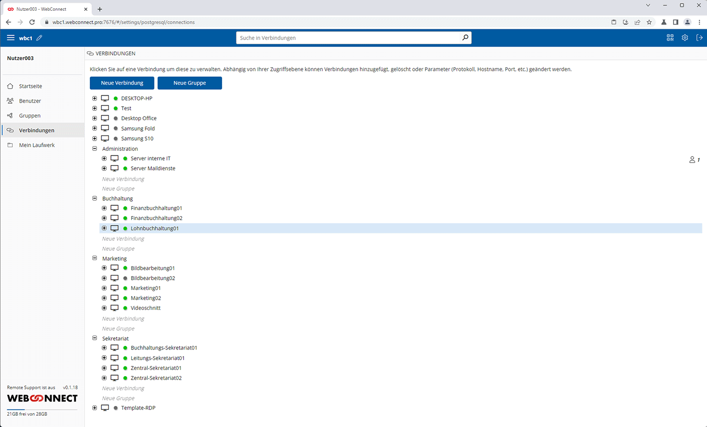 Remote Desktop Verbindungen administrieren