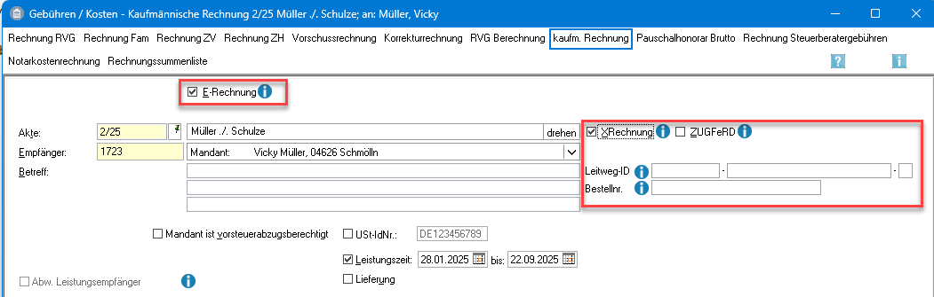 E-Rechnung Rechnung ZV3 E-Rechnung Rechnung ZV3