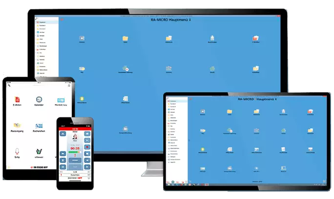 Kanzleisoftware auf PC, Tablet oder Smartphone