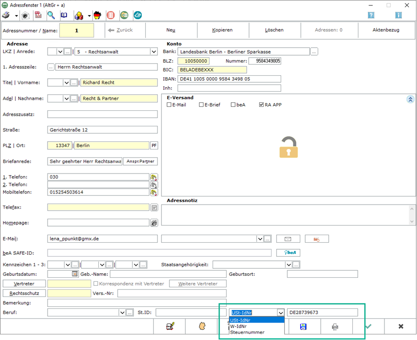 Adressfenster_Steuernummer